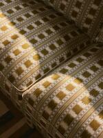 Ashford Three Seater Sofa - Ikat Stripe - Olive - Lifestyle - Thumbnail 10